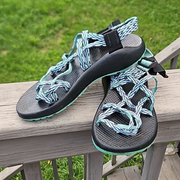 Chaco Shoes - Chaco ZX/2 J105490 Dagger blue green hiking sandals size 8